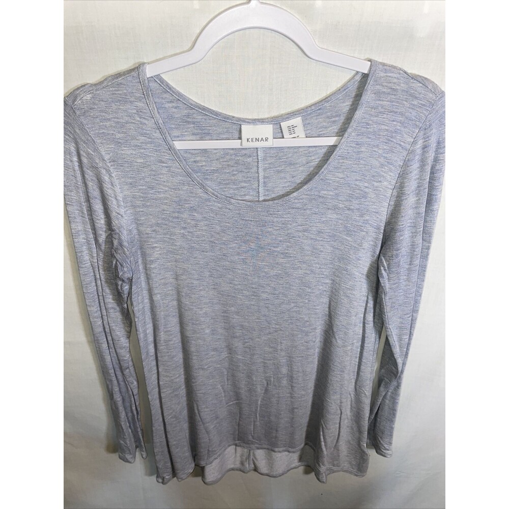 Kenar Casual Tunic Women’s Size Medium Gray Long Sleeve Round Neck